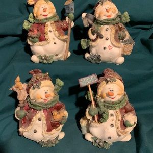 Snowman decor, set of 4!